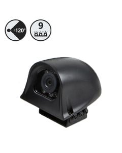 RVS Systems RVS-775L-08 120° HD Side Camera, Left, 33' Cable, RCA Adapter, Black
