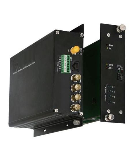 American Fibertek FT110DBE-SSR 1 Channel Video with 1 Channel Bidirectional Data and 10/100 Mbps Ethernet Transceiver, Single Mode FT110DBE-SSR by American Fibertek