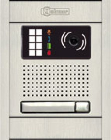 Alpha EPIPP-1AF 1 Button Color IP Video Entry Flush-Mounted Add-On Panel, Aluminium EPIPP-1AF by Alpha