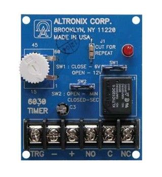 Altronix 6030 Timer, Multi-Purpose, 6/12VDC 1 Second to 60 Minutes, Board 6030 by Altronix