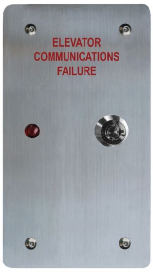 Alpha EPH-ALARM-V Elevator Emergency Alarm Unit, Vertical Model with Flush Back Box EPH-ALARM-V by Alpha