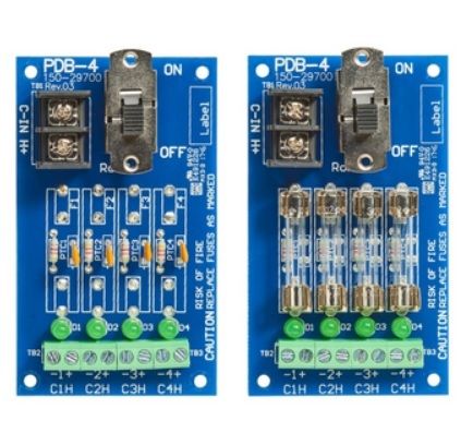 Securitron PDB-4C2 4 PTC Polyswitch Output, 2 Amp Power Distribution Board PDB-4C2 by Securitron