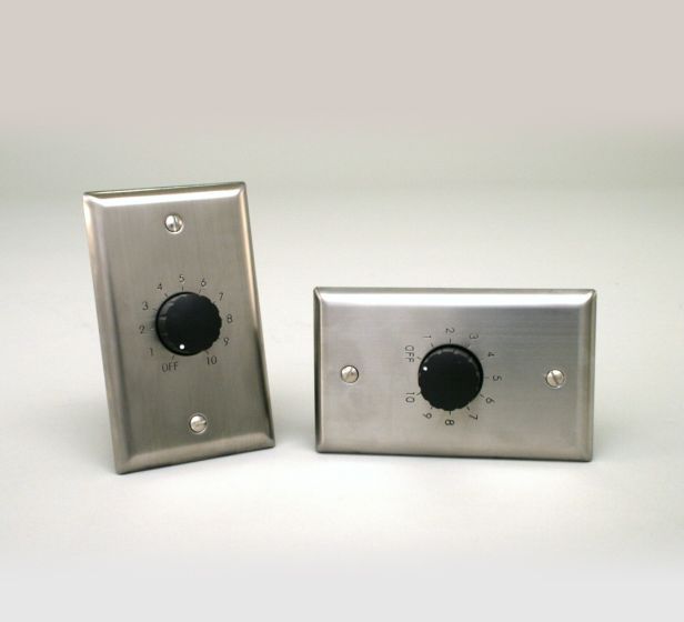 Bogen VAT100 100-Watt, 1G, Stainless Steel Attenuator VAT100 by Bogen