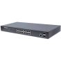 Intellinet 561341 IPS-16GM02-220W 16-Port Gigabit Ethernet PoE+ Web-Managed Switch with 2 SFP Ports 561341 by Intellinet
