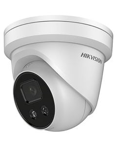 Hikvision DS-2CD2346G1-I-SL-2.8MM 4 Megapixel Indoor Network Dome Camera with Strobe Light and Audio Alarm, 2.8mm Lens