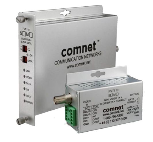 Comnet FVR110M1-BO Multimode Video Receiver / Data Transceiver FVR110M1-BO by Comnet