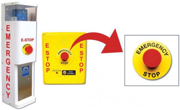 Alpha E-STOP Emergency Stop Mushroom Button Adder E-STOP by Alpha