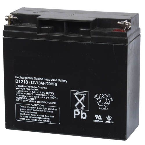 Radionix by Bosch D1218 12V 18 AH Battery D1218 by Bosch