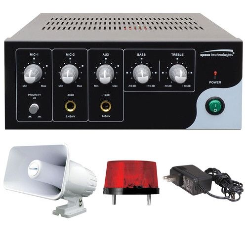 Speco DDK3 Digital Deterrent Audio Kit, Includes PBM30, SPC15RP, SFR12 and PSW5 DDK3 by Speco