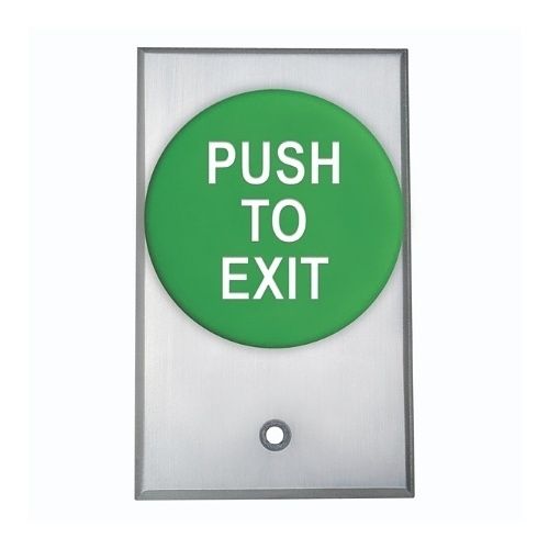 Camden Door Controls CM-5085G Spring Return, DPST 1-60 Sec Pneumatic Time Delay Request To Exit Switch, Green Button CM-5085G by Camden Door Controls