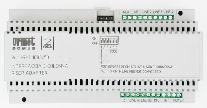Urmet 1083-50 Riser Interface, 2 Voice System 1083-50 by Urmet