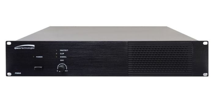 Speco P500A 500 Watt High Efficiency 70V Power Amplifier P500A by Speco