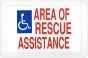 Alpha SN-E42D Rescue Assistance Sign, Electric Double Sided SN-E42D by Alpha