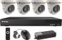Vitek VT-TH5KT816TA 8 Channel 4-IN-1 (TVI/AHD/CVI/CVBS) DVR, 16TB with 4 x 5 Megapixel Turret/Ball Cameras with 3.6mm Lens VT-TH5KT816TA by Vitek