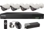 Vitek VT-TH5KT812TB 8 Channel 4-IN-1 (TVI/AHD/CVI/CVBS) DVR, 12TB with 4 X 5 Megapixel Bullet Cameras, 3.6mm VT-TH5KT812TB by Vitek