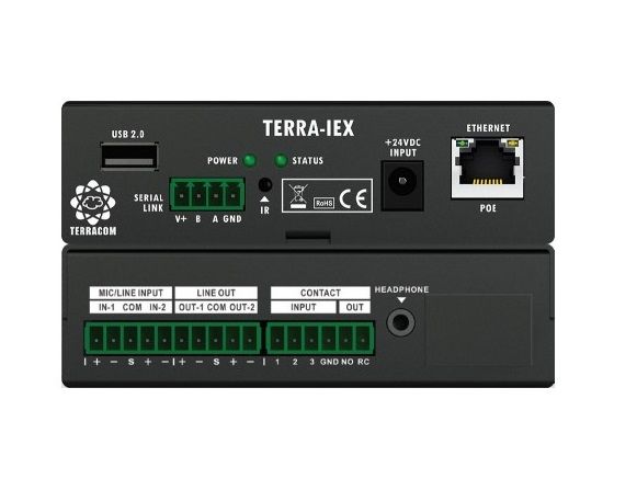 Bogen TERRA-IEXU 2 Channel Audio Over IP Encoder/Decoder with USB TERRA-IEXU by Bogen