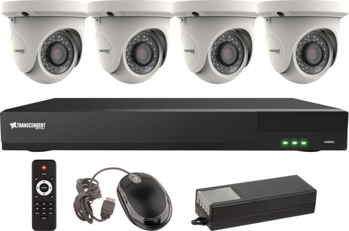Vitek VT-TH5KT820TA 8 Channel 4-IN-1 (TVI/AHD/CVI/CVBS) DVR, 20TB with 4 x 5 Megapixel Turret/Ball Cameras, 3.6mm Lens VT-TH5KT820TA by Vitek