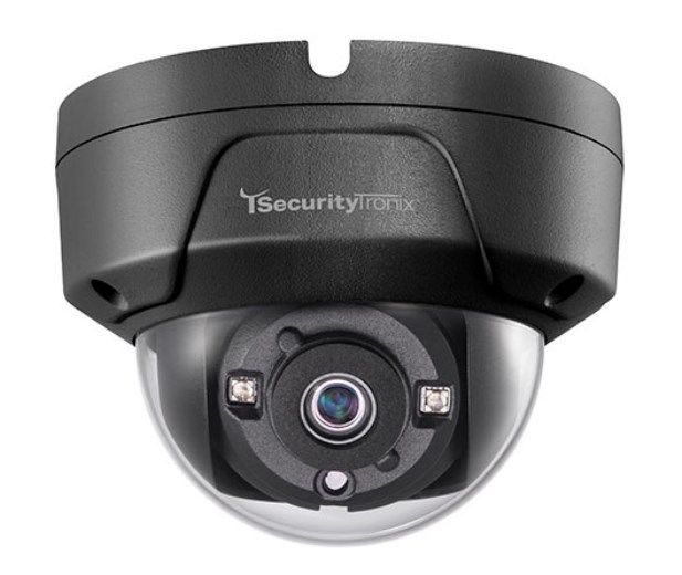 SecurityTronix ST-HDC2FD-BLK 2MP HD-TVI Outdoor IR Dome Camera with 3.6mm Lens, Black Housing ST-HDC2FD-BLK by SecurityTronix