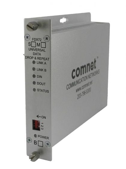 Comnet FDX72S1 Universal Data Drop & Repeat, 1 Fiber, SM FDX72S1 by Comnet