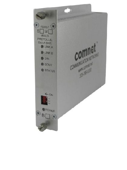 Comnet FDX57M1 RS232/422/485 2&4W Digitally Encoded Self-Healing Ring, MM, 1 Fiber FDX57M1 by Comnet
