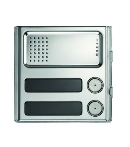 Urmet 1158-22 Front Panel for Outdoor Station, 2 Buttons, Sinthesi Steel 1158-22 by Urmet