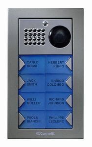 Comelit PV8S Powercom Video Surface Mount 8 Push Button Entry Panel Kit PV8S by Comelit