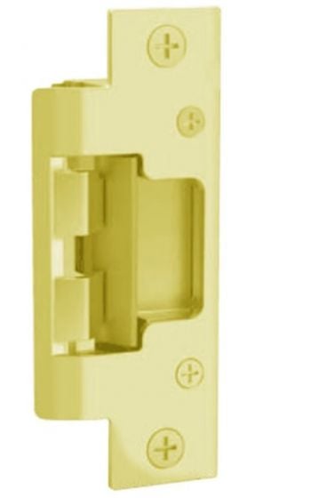 HES 805-605 Faceplate with Radius Corners for 8000/8300 Series in Bright Brass Finish 805-605 by HES