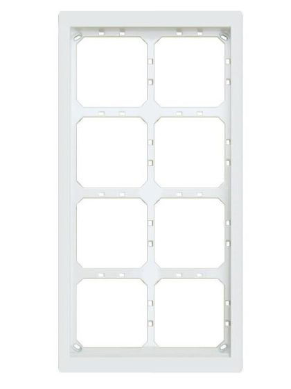 Alpha MT8/2W 4HX2W Module Panel Frame, White MT8-2W by Alpha