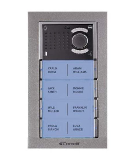Comelit IMA8S-BK EZ-Pack 8 Button Surface Mounted Audio Entry Panel Kit, Black IMA8S-BK by Comelit