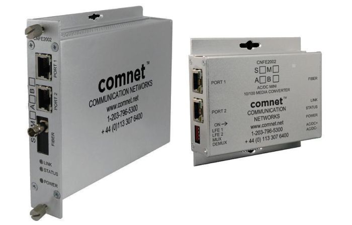 Comnet CNFE2003S2 Standard Mount 10/100 Mbps DC-Only Media Converter CNFE2003S2 by Comnet