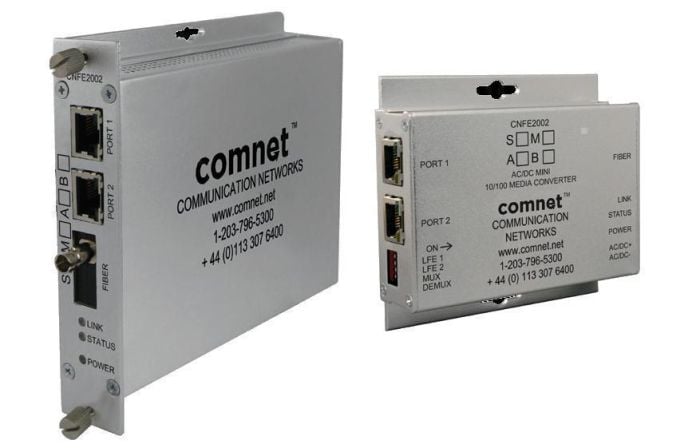 Comnet CNFE2003S2PoE/M Mini PoE 10/100 Mbps Media Converter CNFE2003S2PoE/M by Comnet