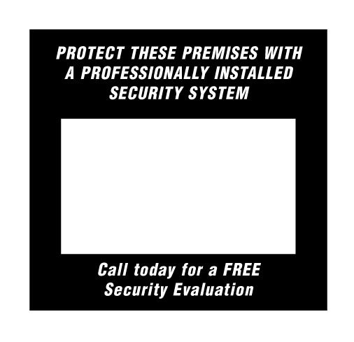 Maxwell DY-140 Business Card Decal - 4.5 x 4.25 - Inside Mount, Blue & White (100 pk) DY-140 by Maxwell