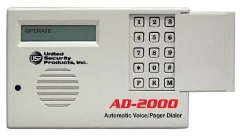 شماره گیر صوتی خودکار United Security Products AD2000 با 4 VMZ AD2000 توسط United Security Products