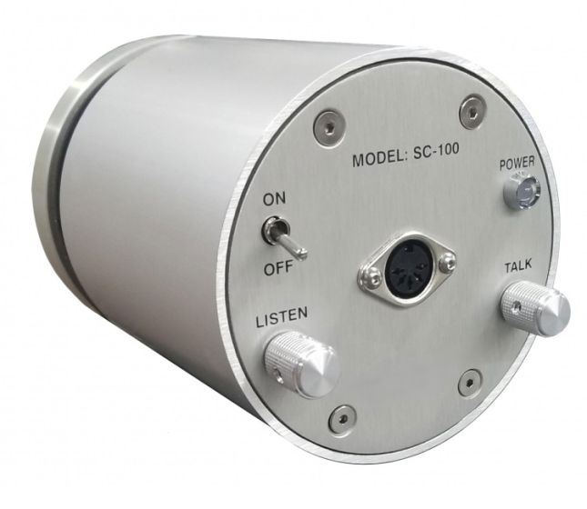 Alpha SC-100HL Standard Thru-Glass Intercom, Battery Powered, Headset Jack Only with Lithium Ion Battery Pack SC-100HL by Alpha