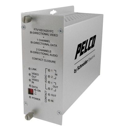 Pelco FRV10D1A2S1ST 1 Channel Bi-Directional Receiver with ST Connector, Single Mode FRV10D1A2S1ST by Pelco
