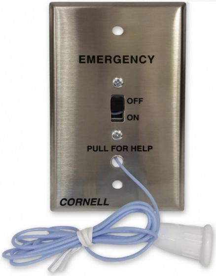 Alpha E-114-1 Emergency Station 2 Pole, No Lite E-114-1 by Alpha