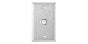 Alarm Controls RP-100 Single Gang Stainless Steel Wall Plate with Normally-open White Flush Push Button RP-100 by Alarm Controls