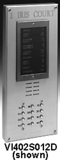 Alpha VI402S060D 60 Button VIP Panel with Surface Side Bends and Built-In Alphabetical Directory VI402S060D by Alpha