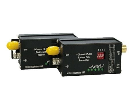 American Fibertek NHD110DRMicro-SMR Microtype 1 Channel HD-SDI Receiver with 1 Channel Data Transmitter, Multimode NHD110DRMicro-SMR by American Fibertek
