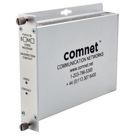 Comnet FVR1C1BS1/M 1 Channel Digitally Encoded Video Receiver with Contact Closure, SM, 1 Fiber FVR1C1BS1/M by Comnet