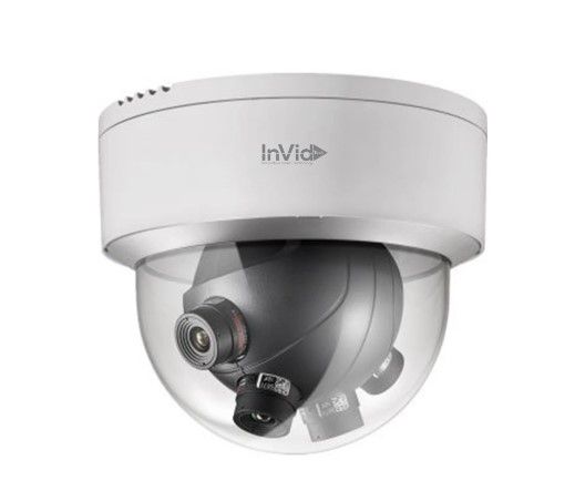 InVid ULT-P8PANMULTI 8 Megapixel Network Outdoor Dome Camera, 5mm Lens, White ULT-P8PANMULTI by InVid