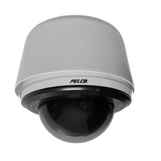 Pelco SD4E29-PG-E0-X 540 TVL Day/Night Pendant Environmental Smoked Network IP PTZ Camera, PAL, 29X, Light Gray SD4E29-PG-E0-X by Pelco