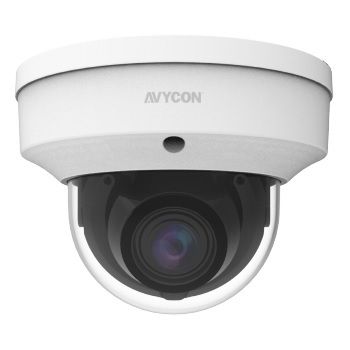 Avycon AVC-TV82M 8 Megapixel 4-in-1 HD-TVI/CVI/AHD/Analog Outdoor IR Vandal Dome Camera, 2.7-13.5mm Lens, White AVC-TV82M by Avycon
