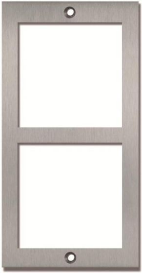 Alpha NX6002 2HX1W Modules NEXA Panel Frame, Stainless Steel NX6002 by Alpha