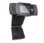 Manhattan 462006 1080p USB Webcam USB-A Plug, Integrated Microphone, Adjustable Clip Base, Black 462006 by Manhattan