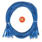 Intellinet 745352 Cat6 U/UTP FlexiBoot Slim Network Patch Cable, 14 Feet, Blue, 10-Pack 745352 by Intellinet