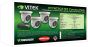 Vitek VT-THT2CKTFE-2 HD-TVI/AHD/CVI/CVBS 1080P Fixed Turret Camera 4 Pack Includes VTC-THT2RFE-2 with 2.8mm Lens VT-1205A-D4K 12VDC Power Block VT-THT2CKTFE-2 by Vitek