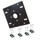 Crimson CAU8 Dual Unistrut Ceiling Adapter with Hardware, Black