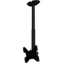 Crimson C37-60A Complete Ceiling Installation Kit with 3’ to 5’ Drop Adjustment for 13" to 46" Screens, Black