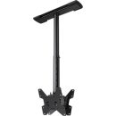 Crimson C37D-36A Complete Ceiling Installation Kit with 2’ to 3’ Drop Adjustment for 13" to 46" Dual Back to Back Screens, Black